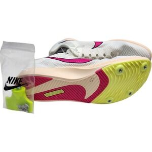 NEW Nike Rival Distance Sz 12 Spikes Track and‎ Field Shoes  White Pink Cleats